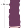 Фиолетовый вибратор Shaking Vibrator - 21 см.