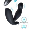 Черный стимулятор простаты PPPVIBE 9 W MOTOR - 12 см.