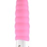 Нежно-розовый вибратор-гусеница Patchy Paul - 22,8 см.