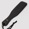 Черная шлепалка Bound to You Faux Leather Small Spanking Paddle - 25,4 см.