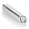 Серебристая вибропуля со скошенным кончиком Kroma Bullets