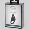 Черное эрекционное виброкольцо Sensation Rechargeable Vibrating Rabbit Love Ring