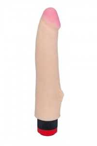 Вибромассажёр HUMAN STYLE 7,3" с бугорком - 18,5 см.