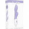 Фиолетовый G-spot вибратор Sunset со стимулятором клитора - 20 см.