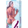 Лиловый стимулятор точки G с вибрацией JOS KIKI - 21,5 см.