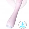 Нежно-розовый вибратор PPP SHIO-PRO - 21 см.