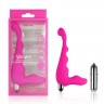 Черный вибратор 10 Speeds Silicone Vibrator - 19 см.