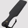 Черная шлепалка Bound to You Faux Leather Spanking Paddle - 38,1 см.