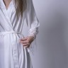 Соблазнительный халат с кружевом