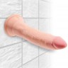 Телесный фаллоимитатор на присоске 7" Triple Density Cock - 21 см.