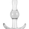 Прозрачная анальная пробка с утолщением посередине Jelly Rancher T-Plug Wave - 9,7 см.