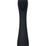 Черный вбратор PPP SHIO-PRO - 21 см.