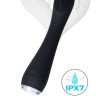 Черный вбратор PPP SHIO-PRO - 21 см.