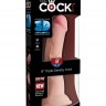 Телесный фаллоимитатор на присоске 8" Triple Density Cock - 24,1 см.