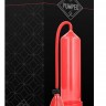 Красная ручная вакуумная помпа для мужчин Classic Penis Pump
