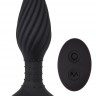 Черный анальный вибростимулятор Frisky Beaded Plug - 15,3 см.