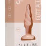 Телесная анальная пробка Butt Plug Rounded 3 Inch - 7,6 см.