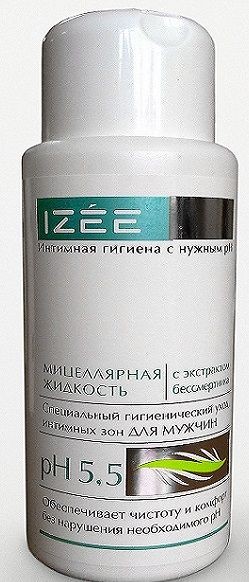 Очищающая интимная мицеллярная жидкость для мужчин с экстрактом бессмертника - 250 мл.