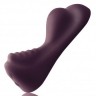 Фиолетовый вибратор Ruby Glow - 20 см.