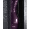 Фиолетовый вибратор Ruby Glow - 20 см.