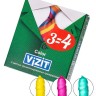 Цветные ароматизированные презервативы VIZIT Color - 3 шт.