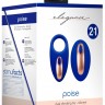 Синее эрекционное виброкольцо Poise с пультом