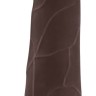 Коричневый вибратор-реалистик Flirtation - 24 см.