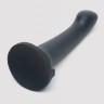 Черный фаллоимитатор Feel It Baby Silicone G-Spot Dildo - 17,8 см.