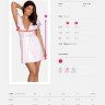 Изящный коротенький пеньюар Girlly с кружевом