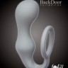 Серое эрекционное кольцо с анальной пробкой Double Pleasure Anal Plug