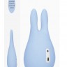 Голубой клиторальный стимулятор Sugar Bunny - 9,5 см.