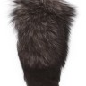 Серебристая анальная пробка с хвостом Tantalizing Foxy Anal Plug