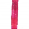 Розовый вибромассажёр SASSY - 18 см.