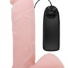 Реалистичный фаллоимитатор с ротацией EROWOMAN - 19,5 см.