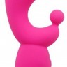 Розовый вибратор INDULGENCE Rechargeable G Kiss - 16,5 см.