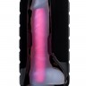 Прозрачно-розовый фаллоимитатор, светящийся в темноте, Clark Glow - 22 см.