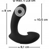 Черный вибростимулятор простаты Anos Prostate Butt Plug