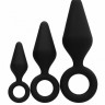 Набор из 3 анальных пробок Silicone Butt Plug Set