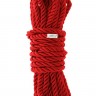 Красная веревка для шибари DELUXE BONDAGE ROPE - 5 м.