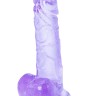 Фиолетовый фаллоимитатор Oxygen - 17,5 см.