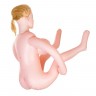 Надувная секс-кукла с реалистичной головой и поднятыми ножками