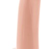 Телесный гладкий фаллоимитатор на присоске с мошонкой Smooth 5 Inch Dildo - 17 см.