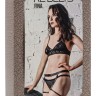 Чёрные кожаные гартеры Fina Black