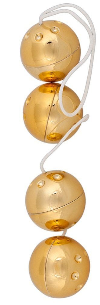 Золотистые вагинальные шарики Lust Kette