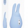 Голубой клиторальный стимулятор Love Bunny - 9,4 см.