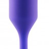 Фиолетовая пробка для ношения B-vibe Snug Plug 2 - 11,4 см.