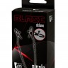 Черные зажимы на соски на цепочке BLAZE DELUXE NIPPLE CLAMPS