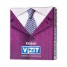 Ребристые презервативы VIZIT Ribbed - 3 шт.