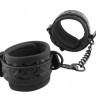 Чёрные кожаные оковы на ноги Ankles Cuffs