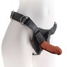 Коричневый фаллоимитатор на присоске 6" Triple Density Cock - 18,4 см.